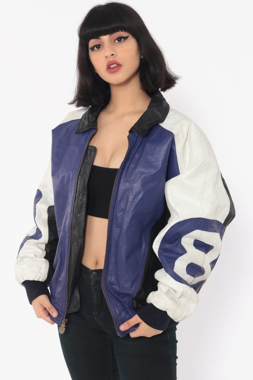 Magic 8 Ball Leather Jacket 90s Seinfeld Puddy Jacket ...