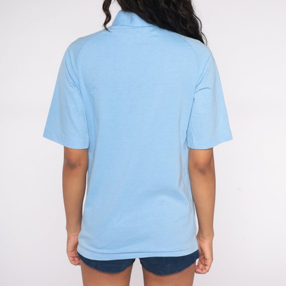 Munsingwear Polo Shirt Baby Blue PENGUIN Shirt 80… - image 7