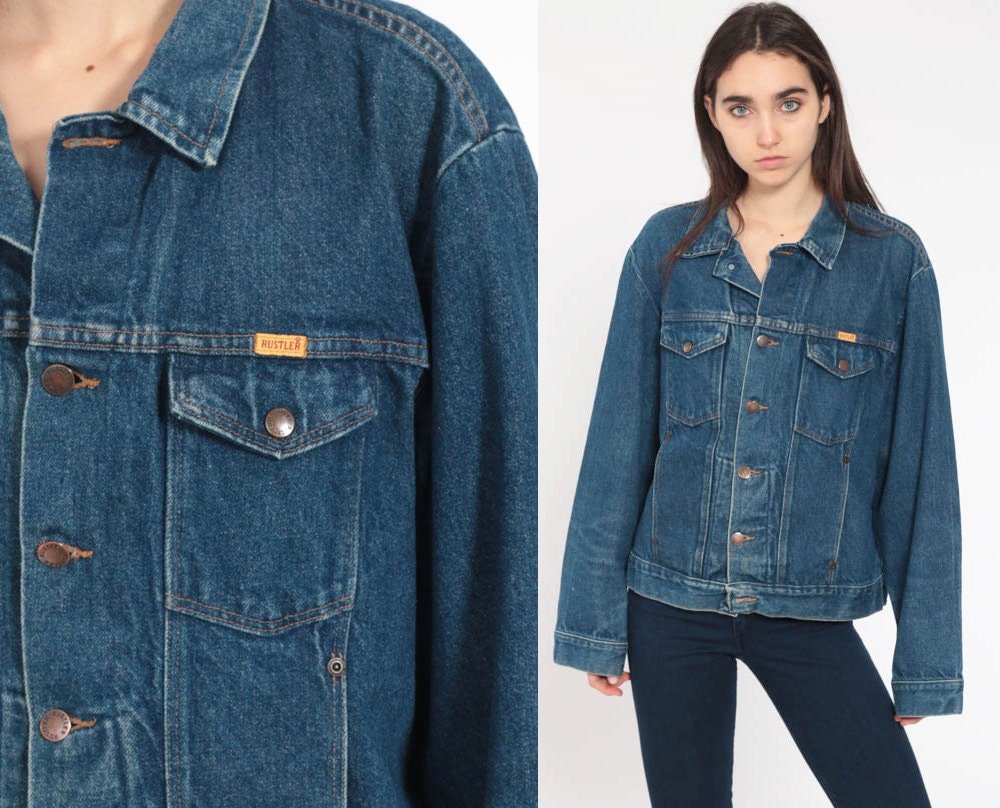 80s Jean Jacket Rustler Denim Jacket 