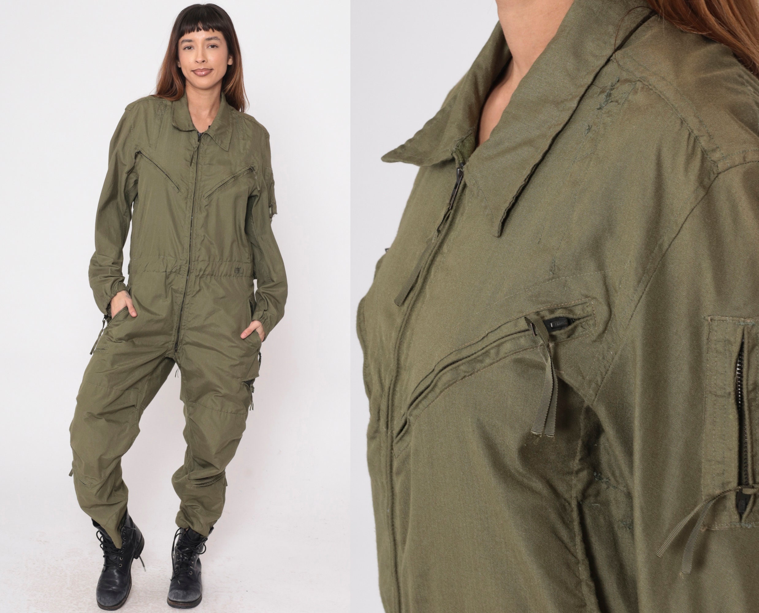 zip up boiler suit