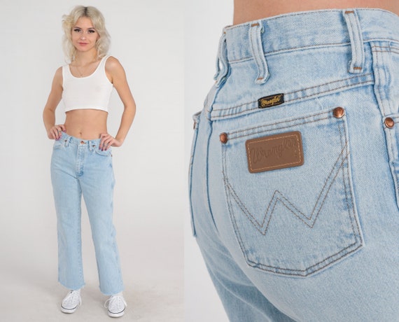 Wrangler Jeans Y2k Bootcut Jeans Mid Rise Light Wash … - Gem