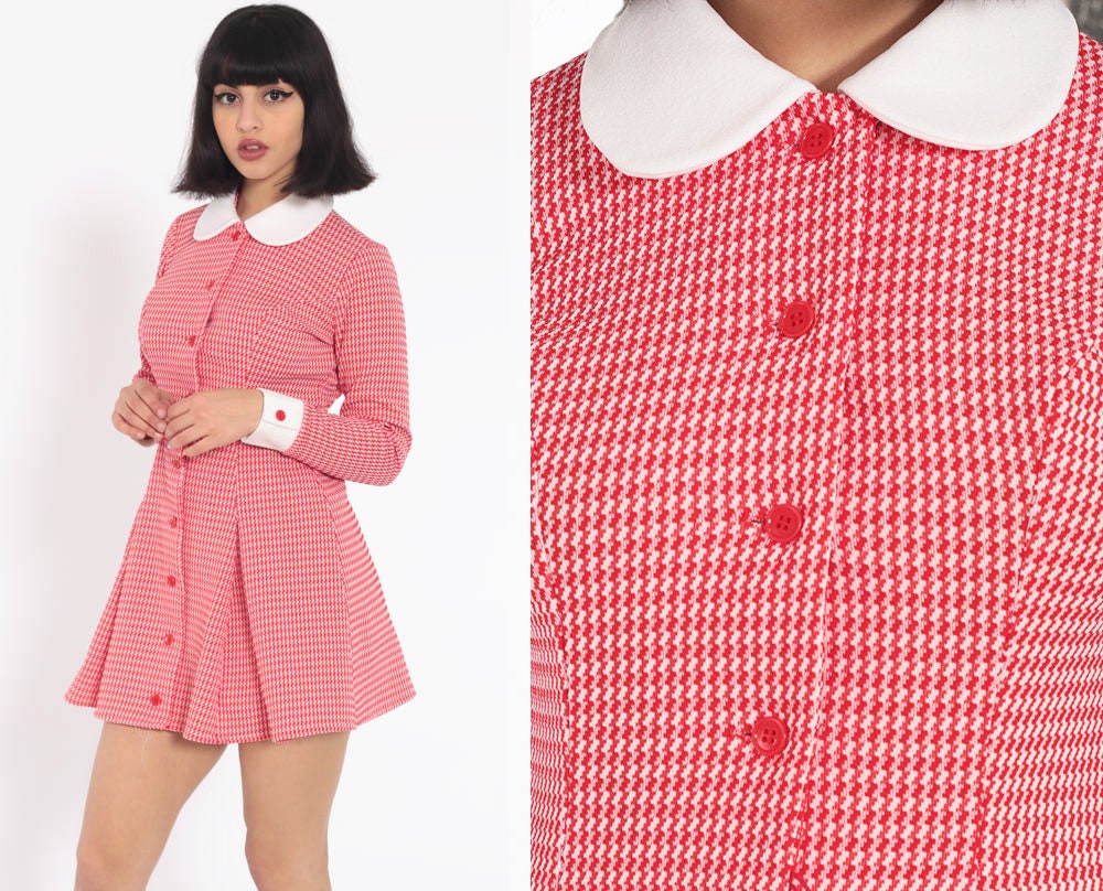 peter pan collar mini dress