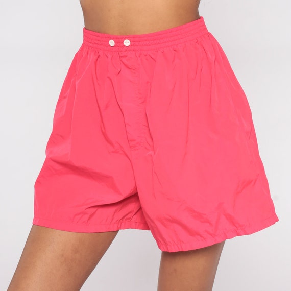 Hot Pink Shorts 80s Shorts Baggy High Waisted Retro 9… Gem