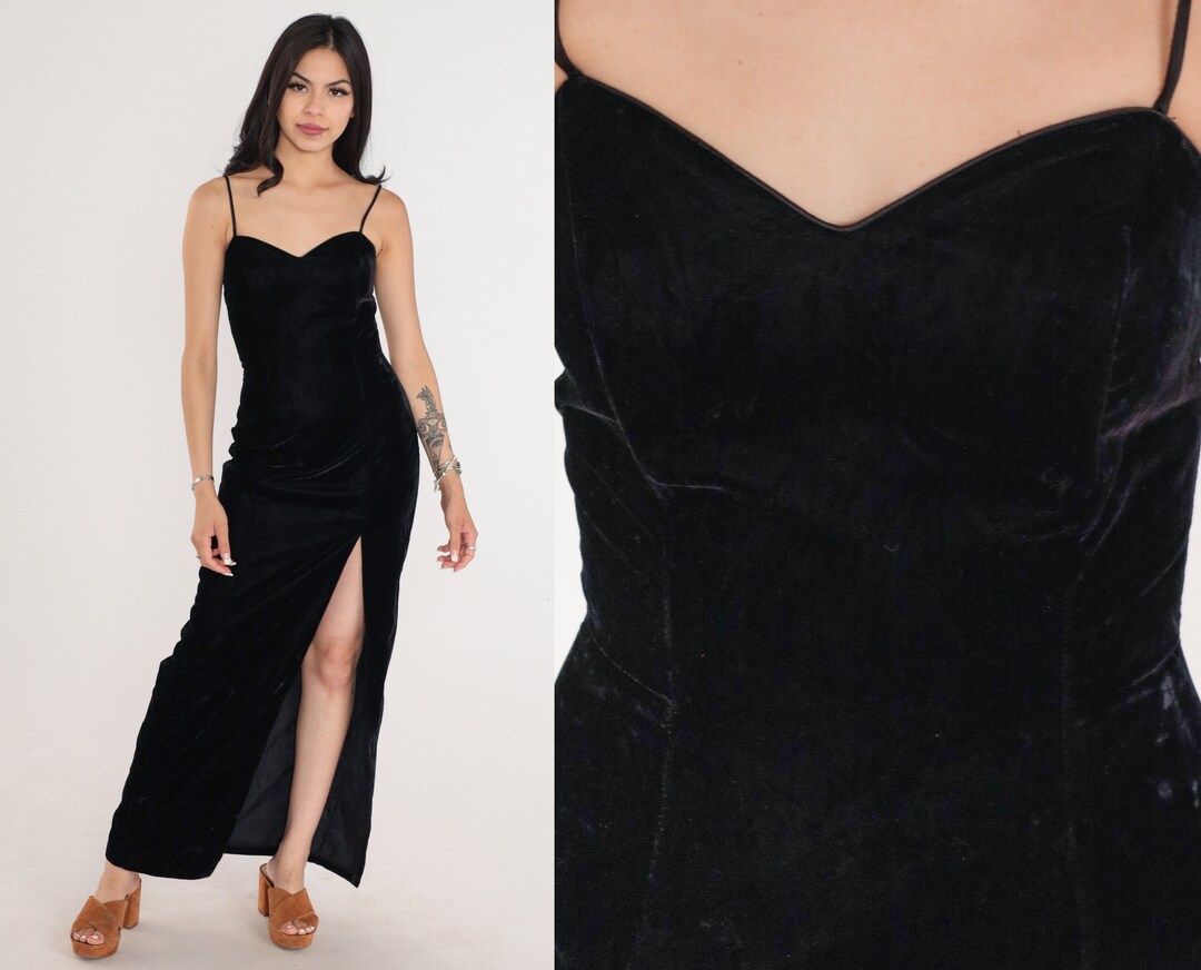 90s Vintage Gothic Black Party Hollow Out High Waist Lace-up Corset Mini Dress