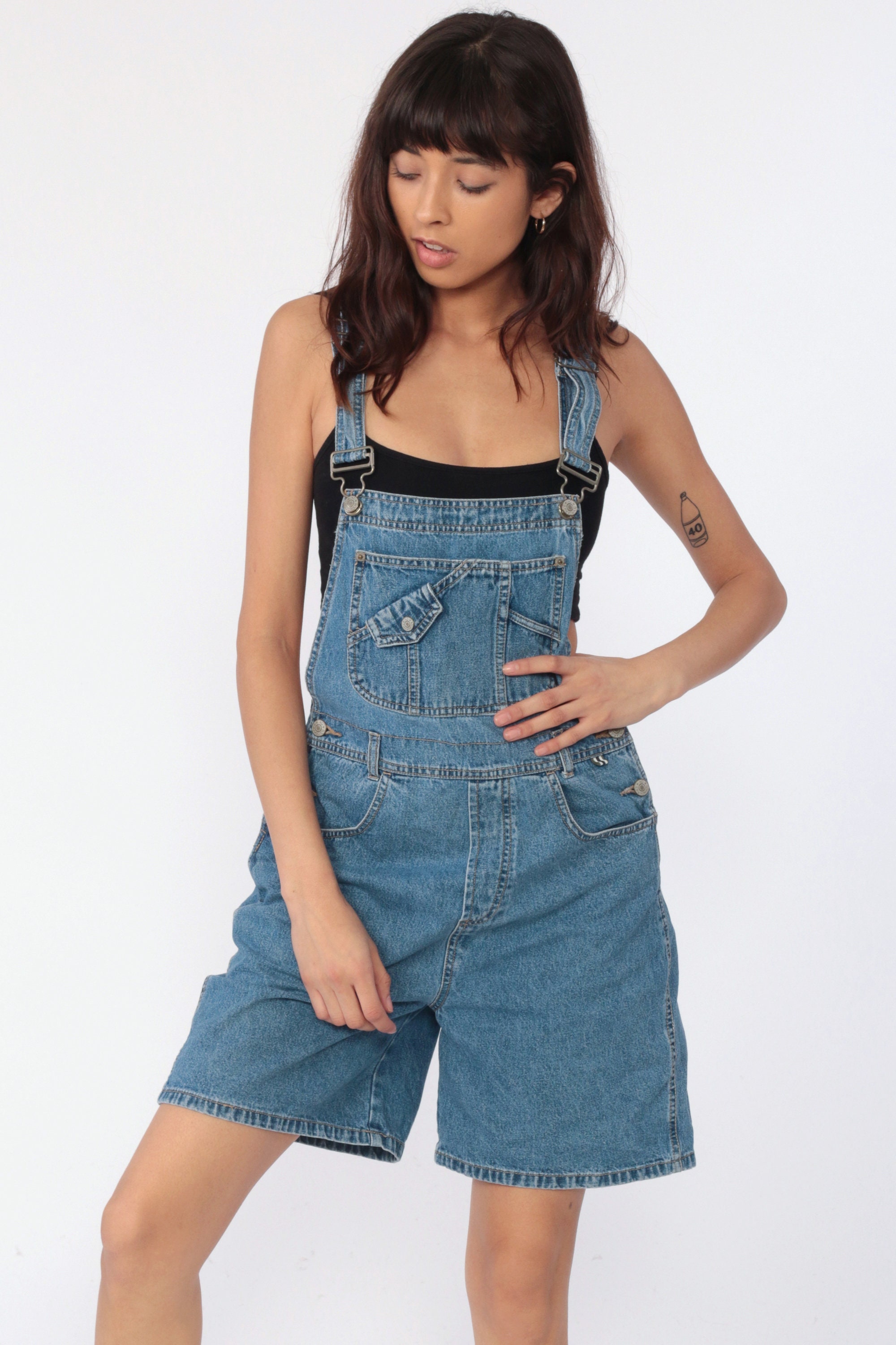 90s overall shorts