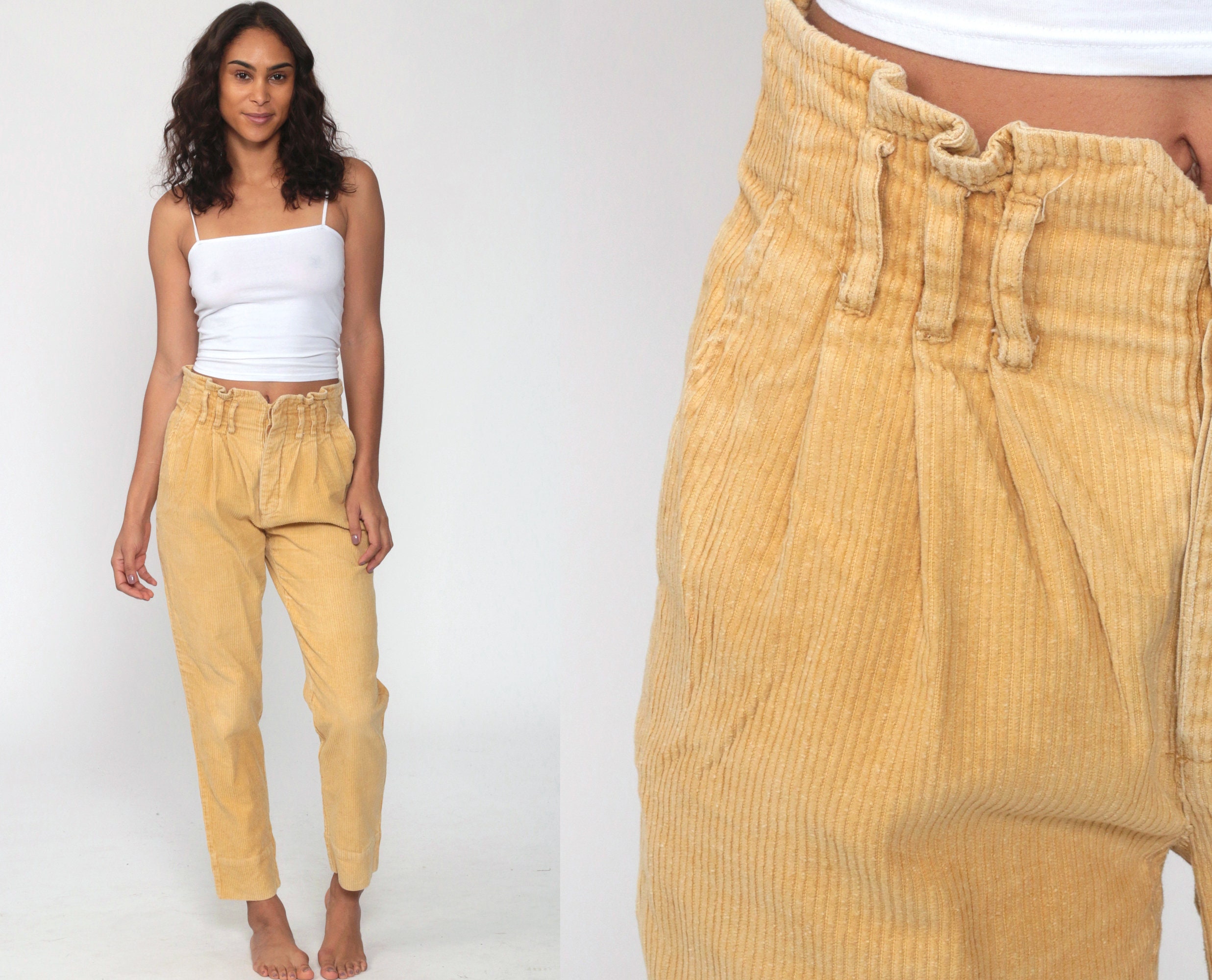 80s high waisted trousers