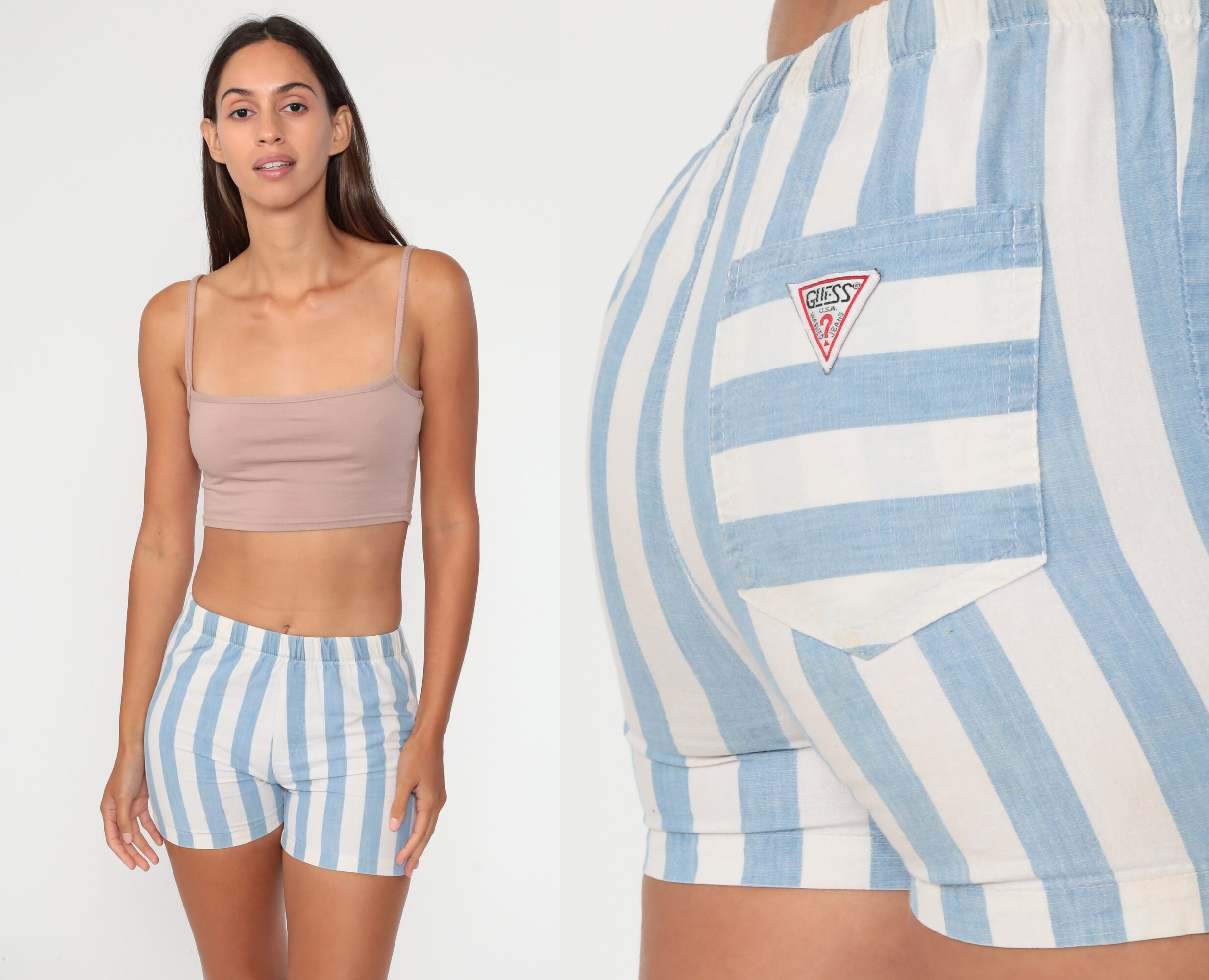 Guess top striped shorts