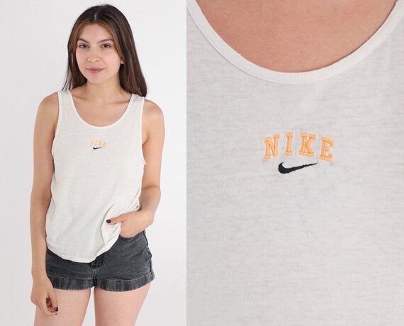 Vintage Nike Shirt 90s Tank Top Athletic Shirt Sports Tee Sporty Distressed  Running Singlet Retro 1990s Retro Small 