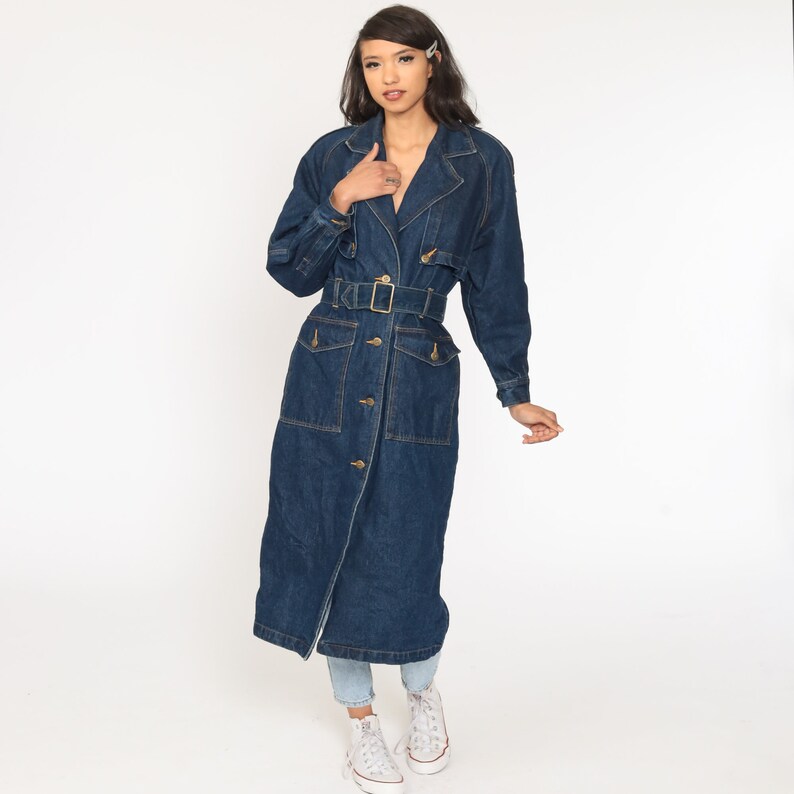 jean trench jacket