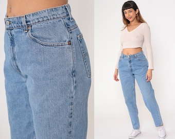 Jeans Levis 550 des années 90 taille haute Levi Jeans fuselé jambe bleu pantalon en denim rétro Levi Strauss vintage des années 1990 Large 12 R