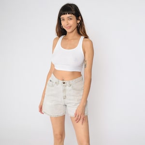 Vintage Riders Denim Shorts 90s Beige Lee High Waisted Jean Shorts Retro Normcore Mom Summer 1990s Medium 29