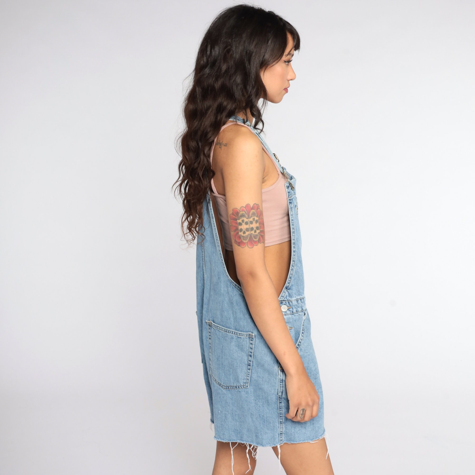 Gap Overalls Denim Overall Shorts 90s Shortalls Grunge Jean The Gap