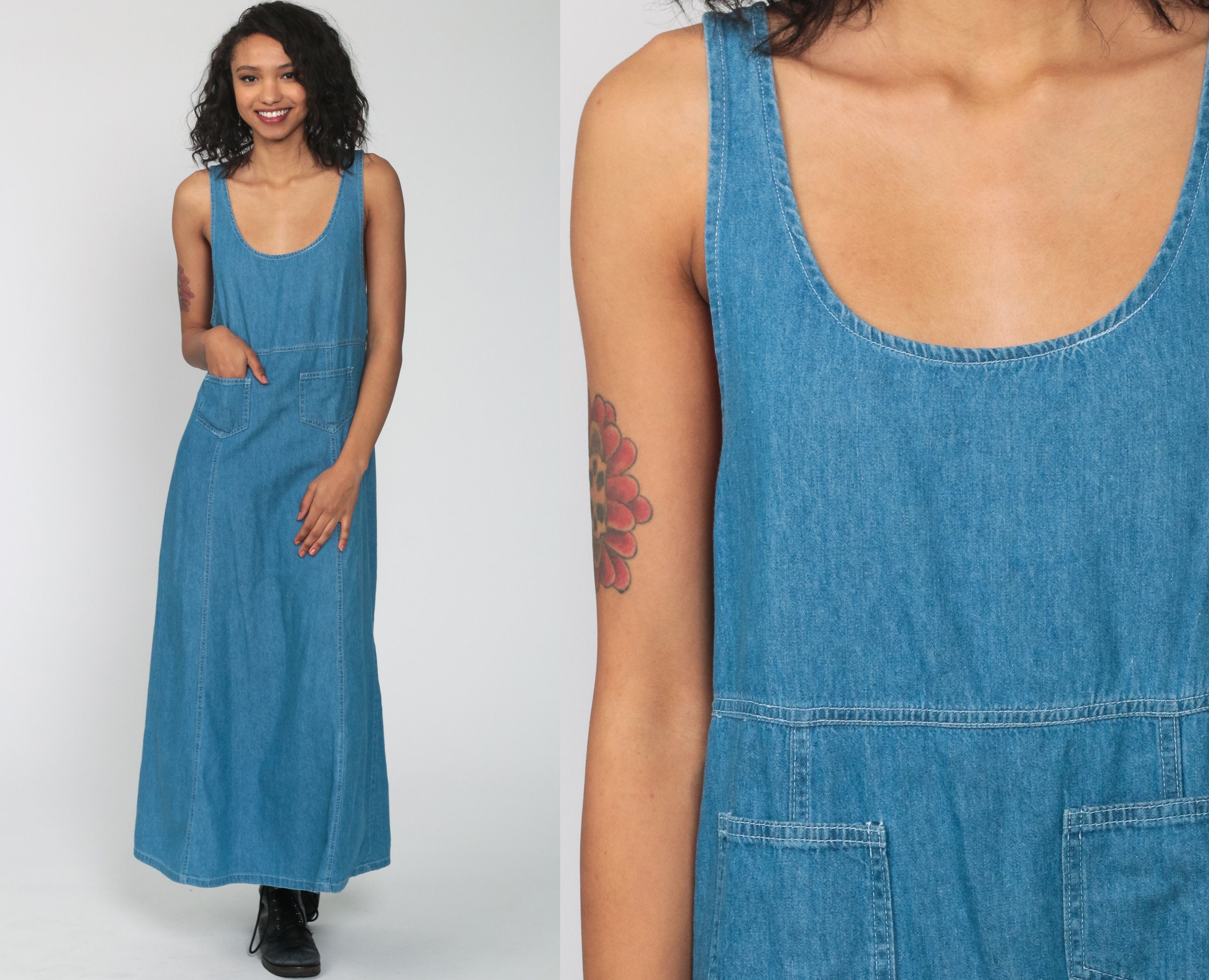 soft jean dress