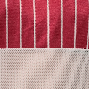 Mesh Tank Top SHEER Striped Shirt 80s Sports Striped Sleeveless Top Ringer Tee White Red White Striped 1980s Retro Vintage Medium Large image 7