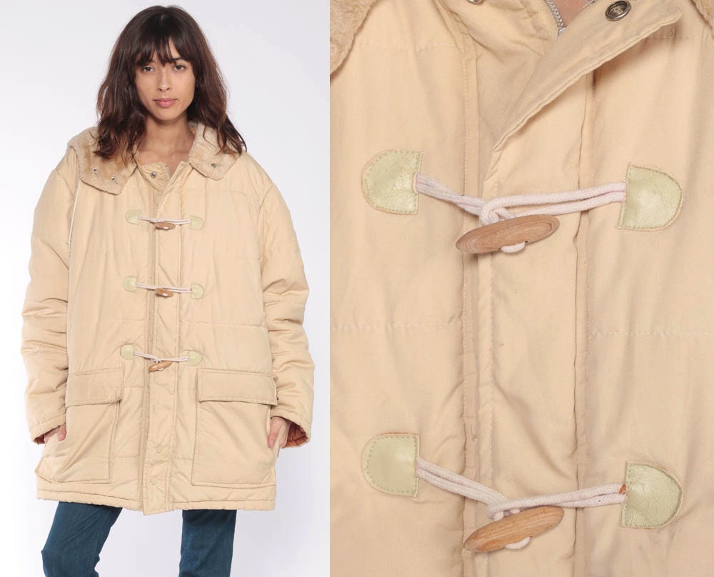 cream duffle coat