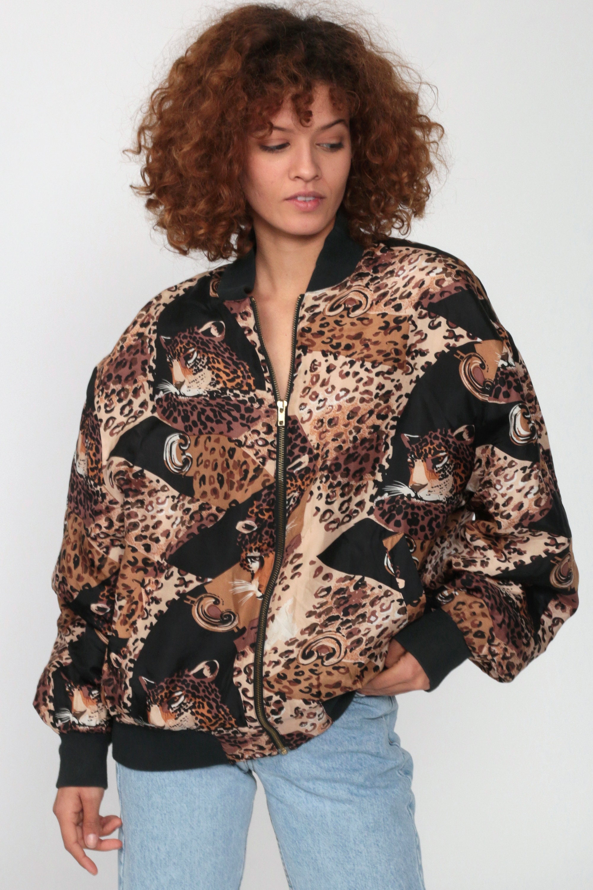 puma leopard print jacket