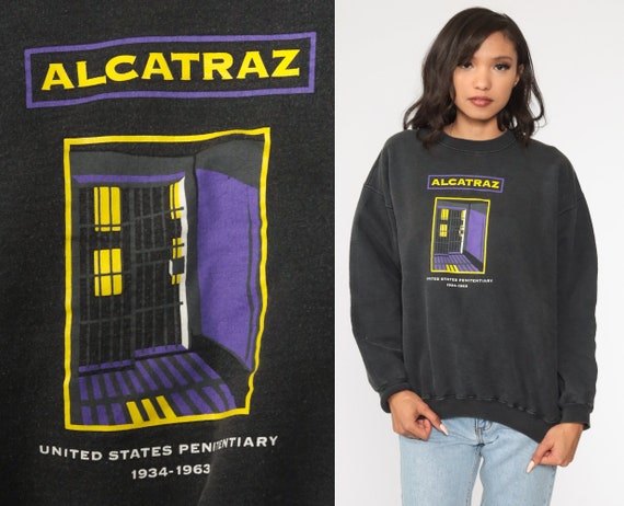 Alcatraz Sweatshirt Prison Sweatshirt 80s Jumper J