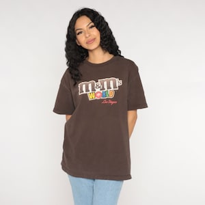 M&m's World Shirt Y2k Las Vegas T-shirt Retro Chocolate Candy