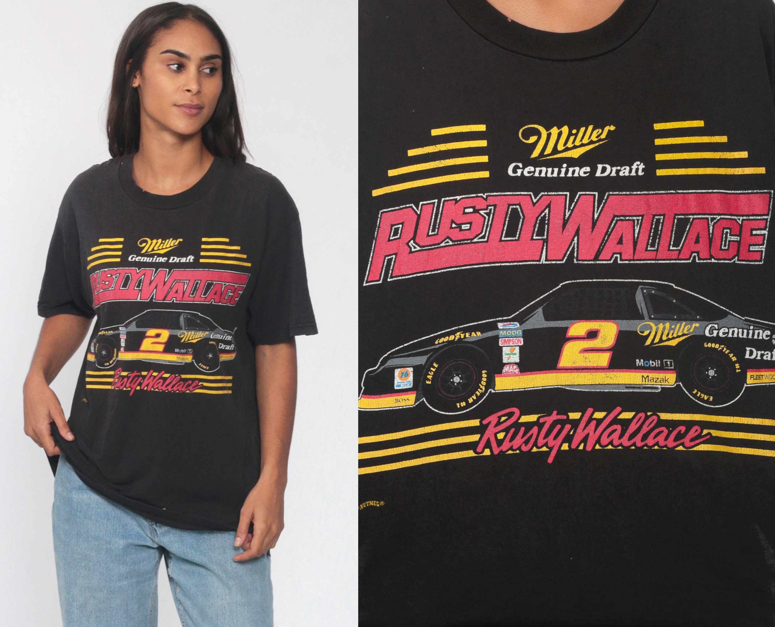 Car Racing Shirt Rusty Wallace Miller 