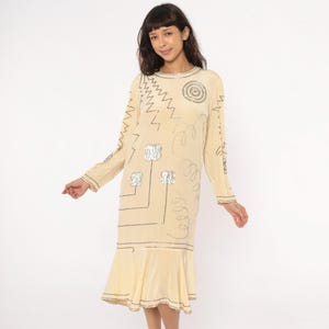 cream jacquard dress Satin Jacquard Asymmetric Panel Gown - Cream