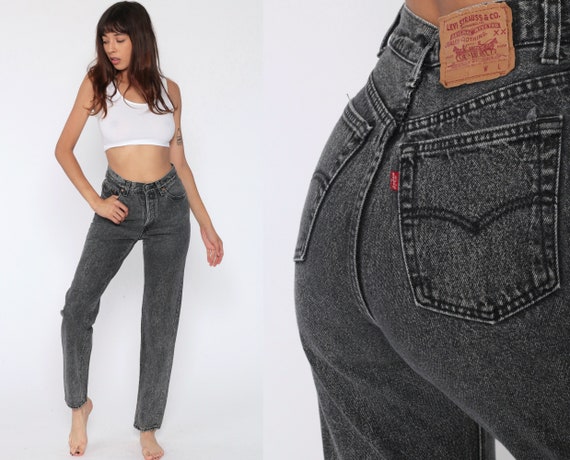 levi black mom jeans