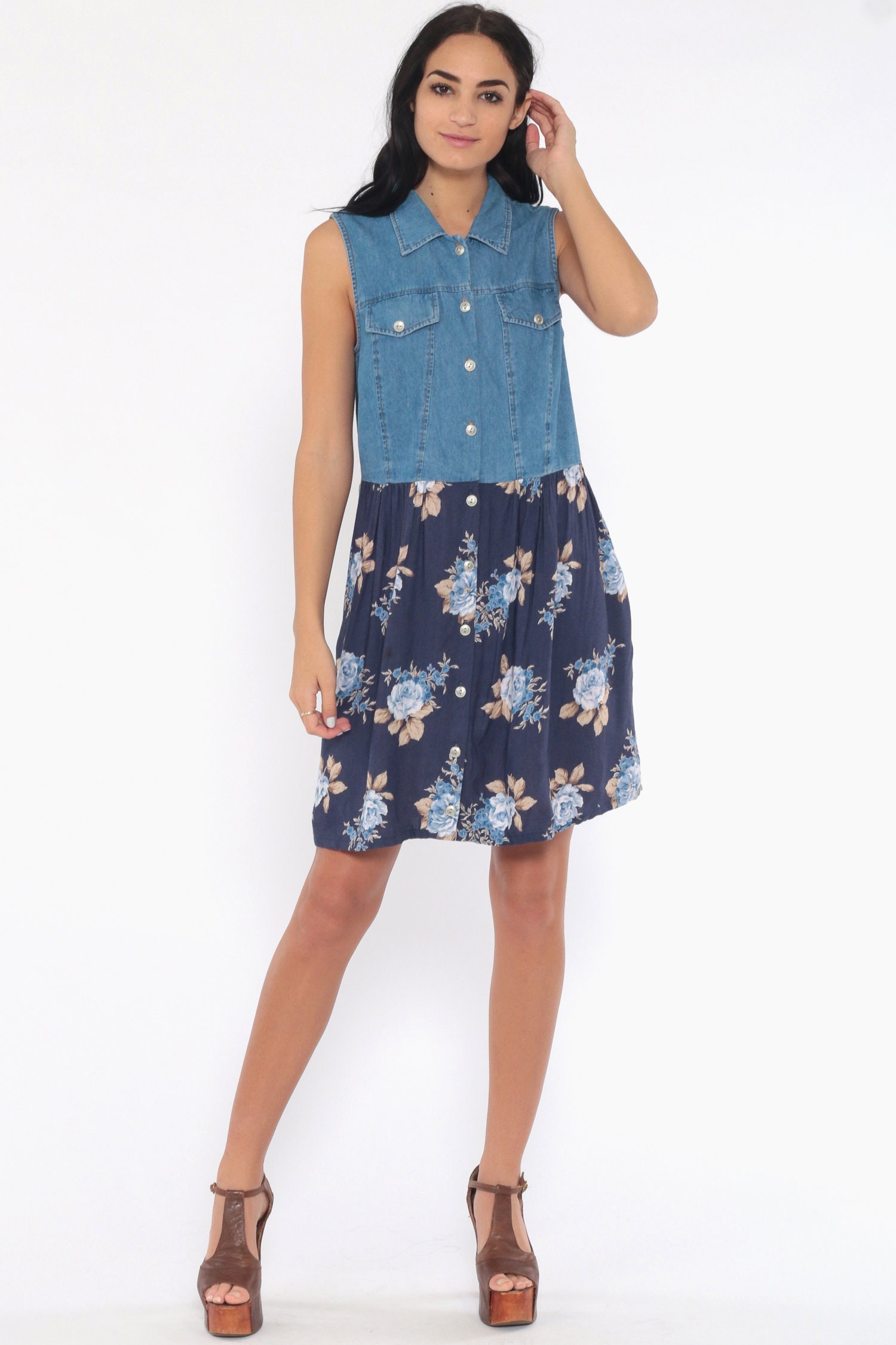 90's style floral dresses
