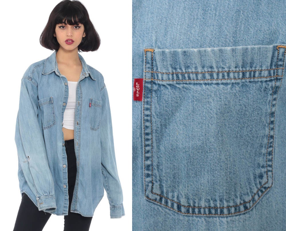 levi denim shirts for sale
