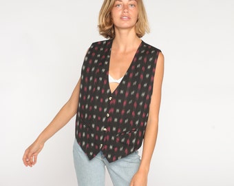 90s Kenzo Jungle Linen Vest - Etsy