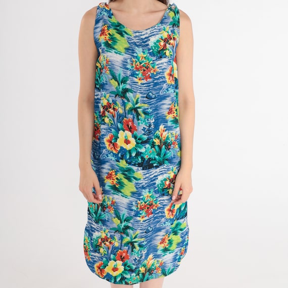 Tropical Fruit Hawaiian Print Dress main image 0