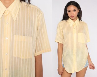 Sheer Button Down - Etsy