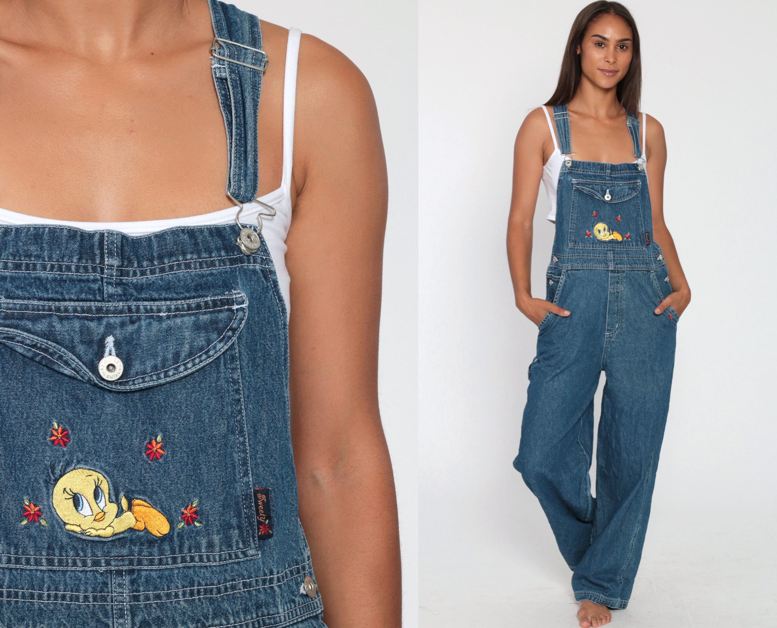 tweety bird overalls
