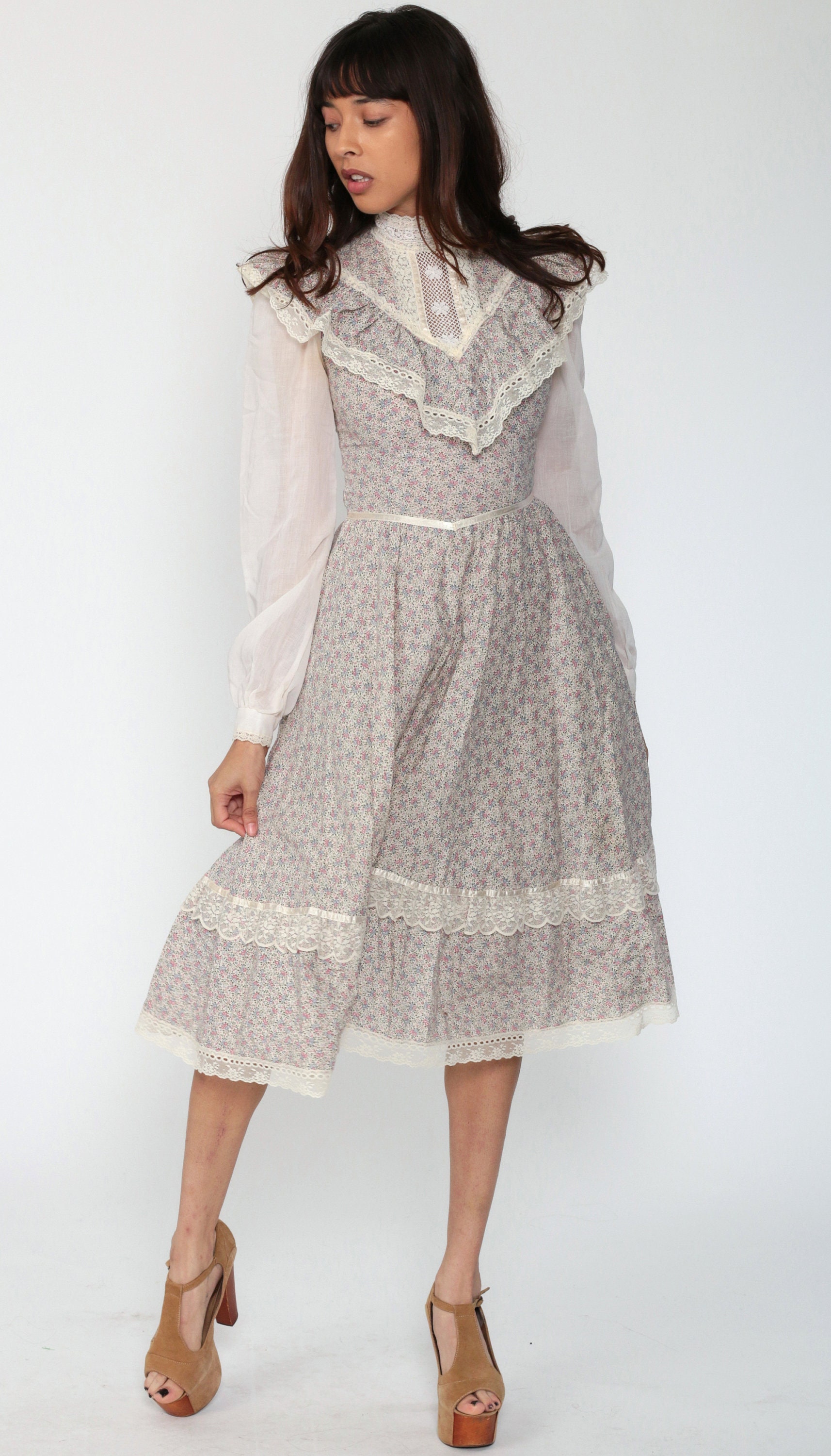 vintage gunne sax prairie dress