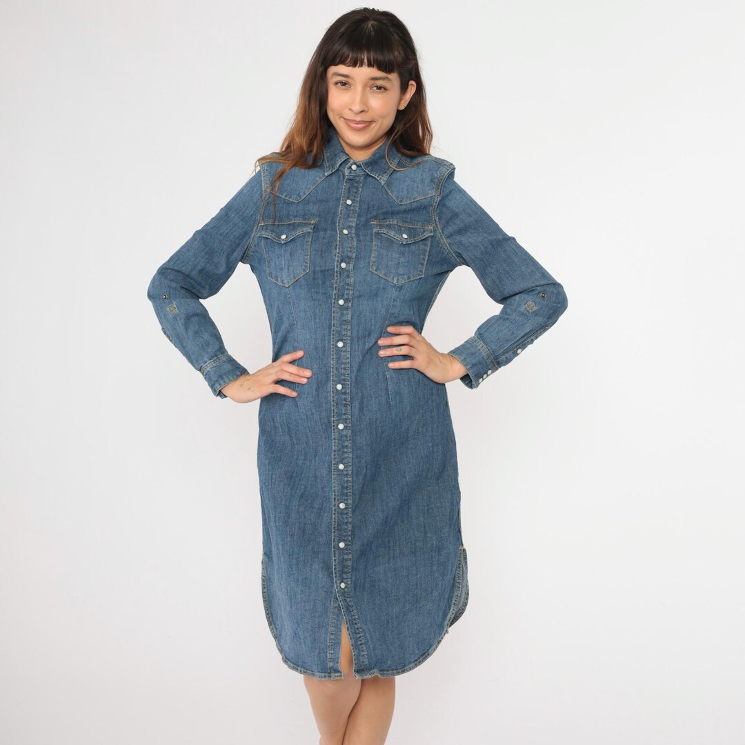 denim tube top dress Lola Cotton Maxi Shirt Dress main image 1