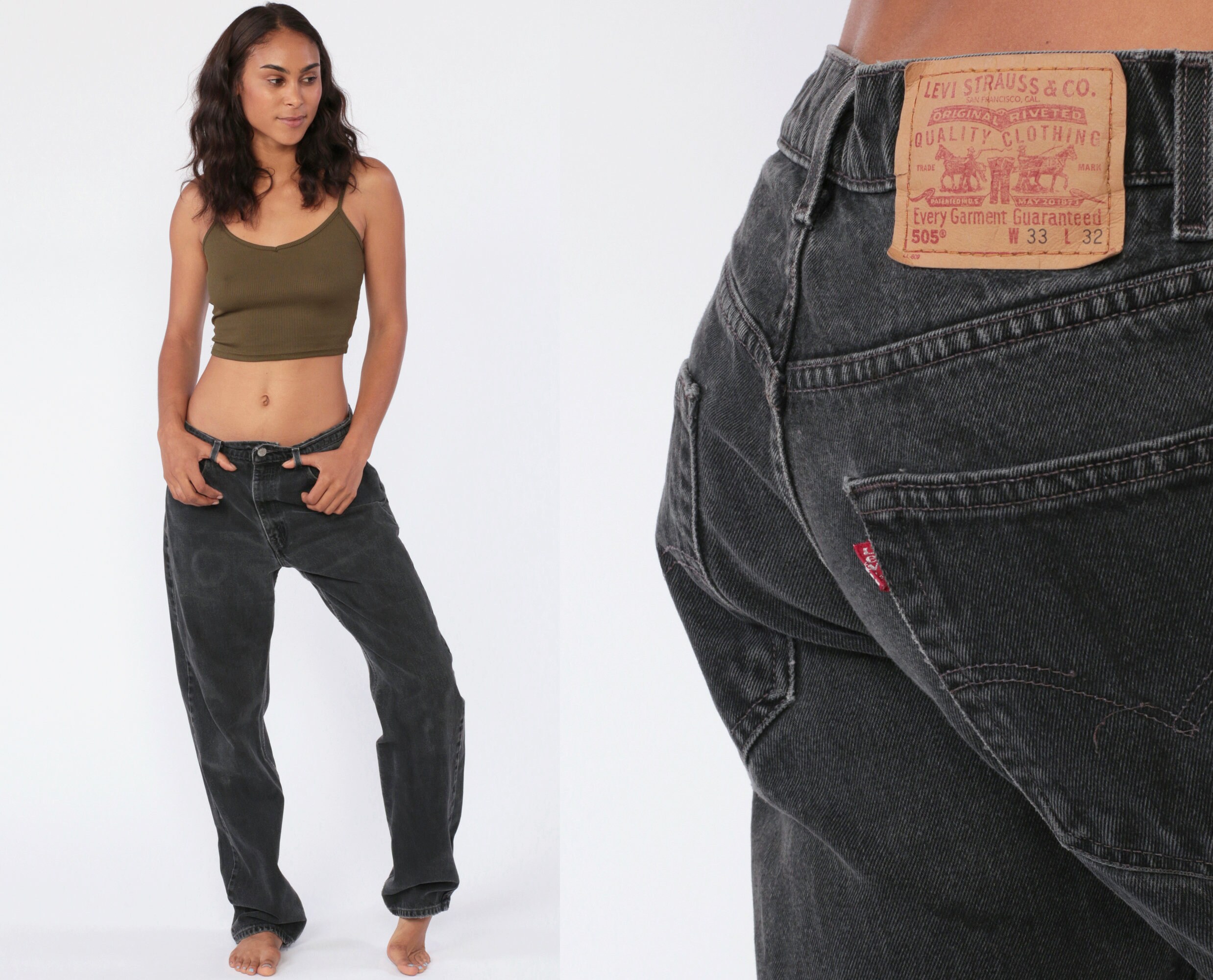 Black Levis Jeans 33 Mom Jeans High Waist Jeans LEVI STRAUSS - Etsy New  Zealand