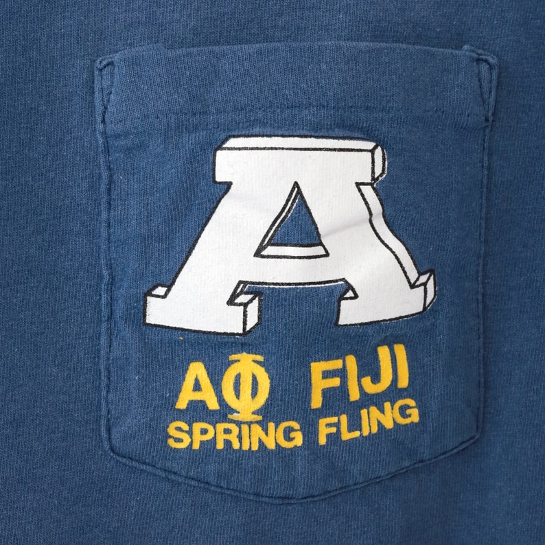 Vintage Alpha Phi Shirt 1991 Spring Fling Phi Gamma Delta University Of Arizona Sorority Fraternity T-shirt Graphic College Blue 90s Large image 7