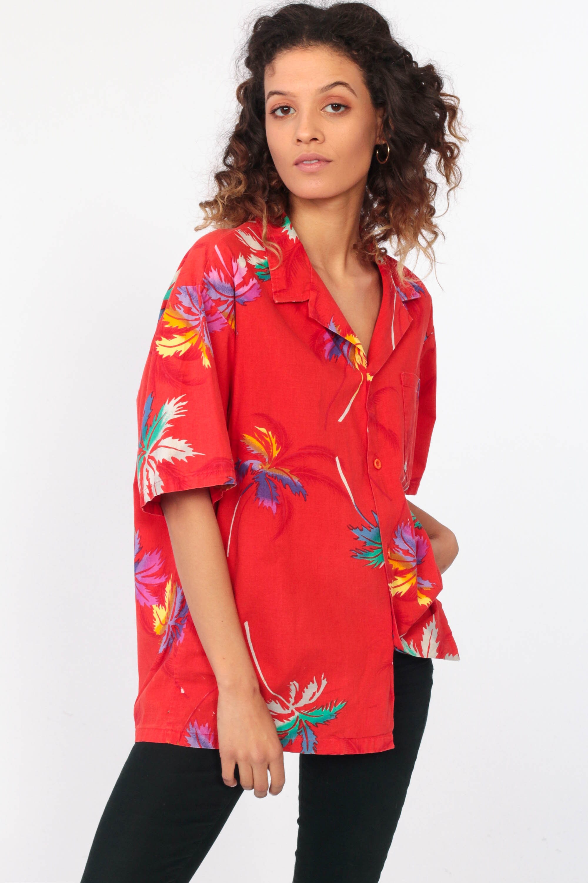 red button shirt zara palm tree red button shirt zara palm tree