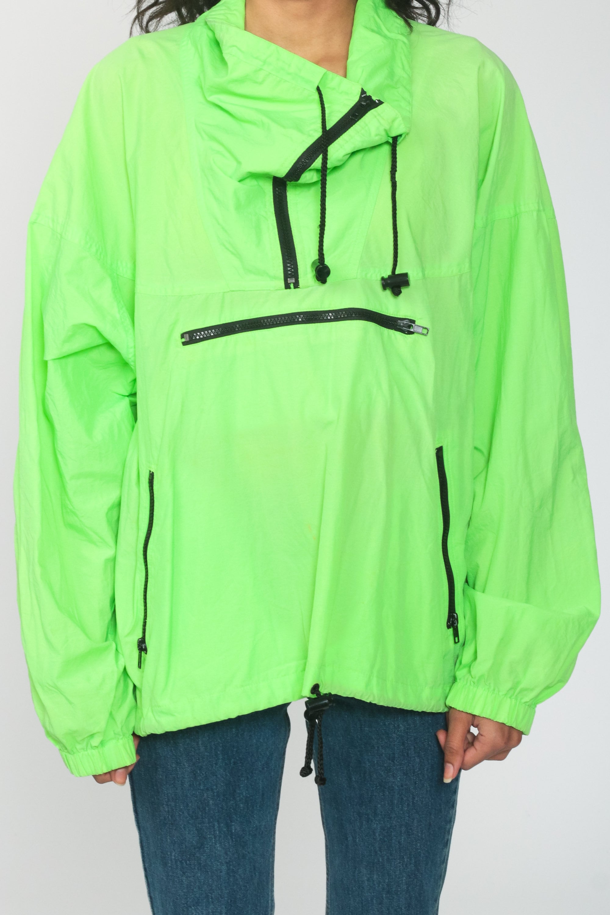 off white neon green jacket