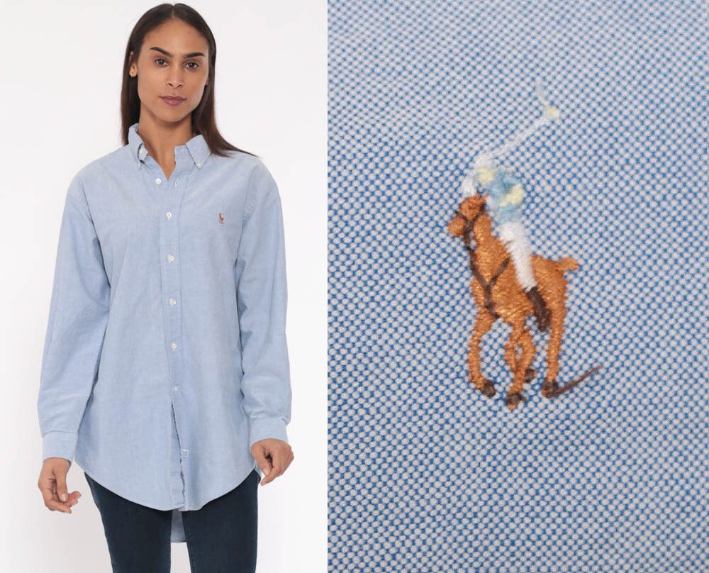 ralph lauren blue jean shirt