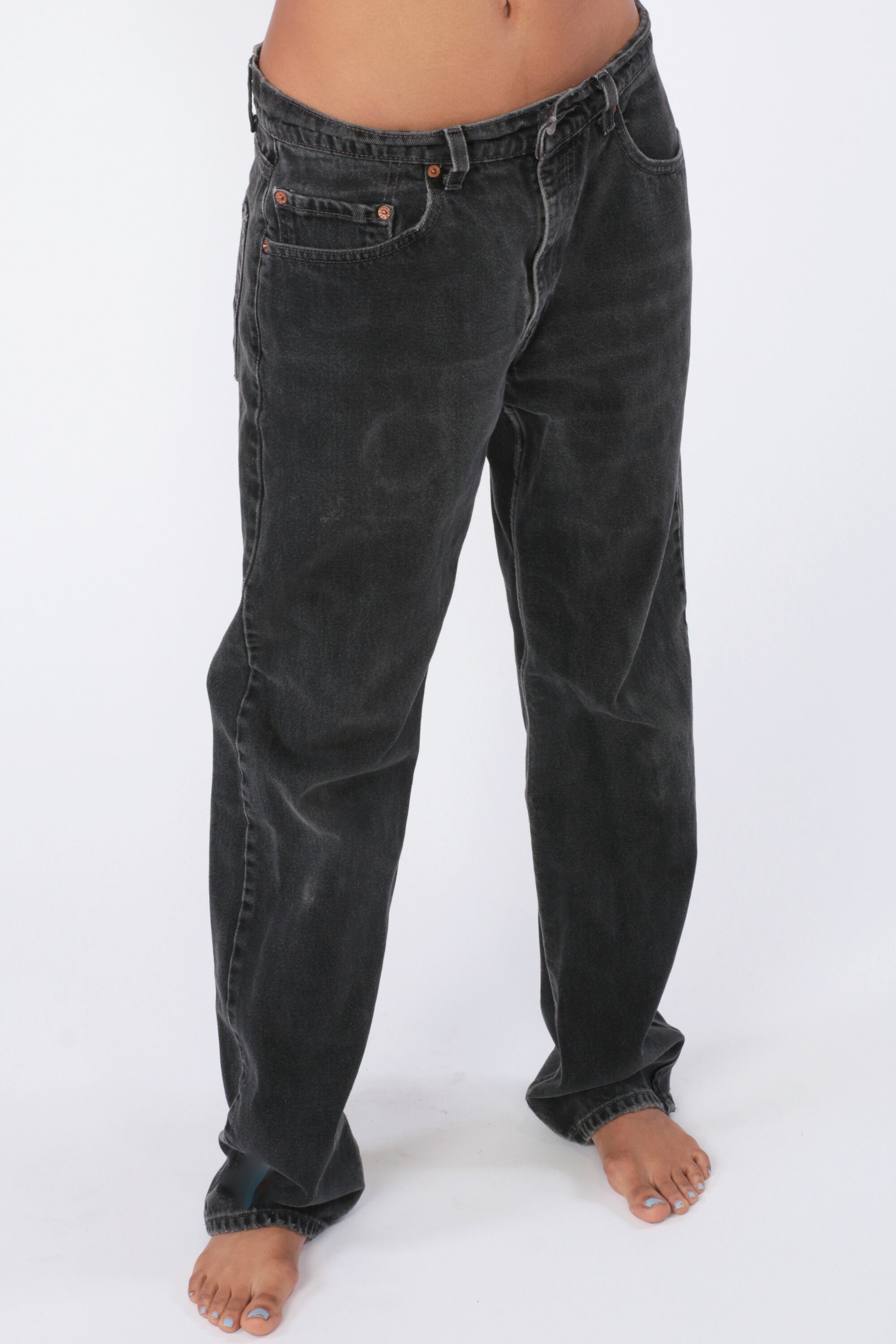levis mom jeans black