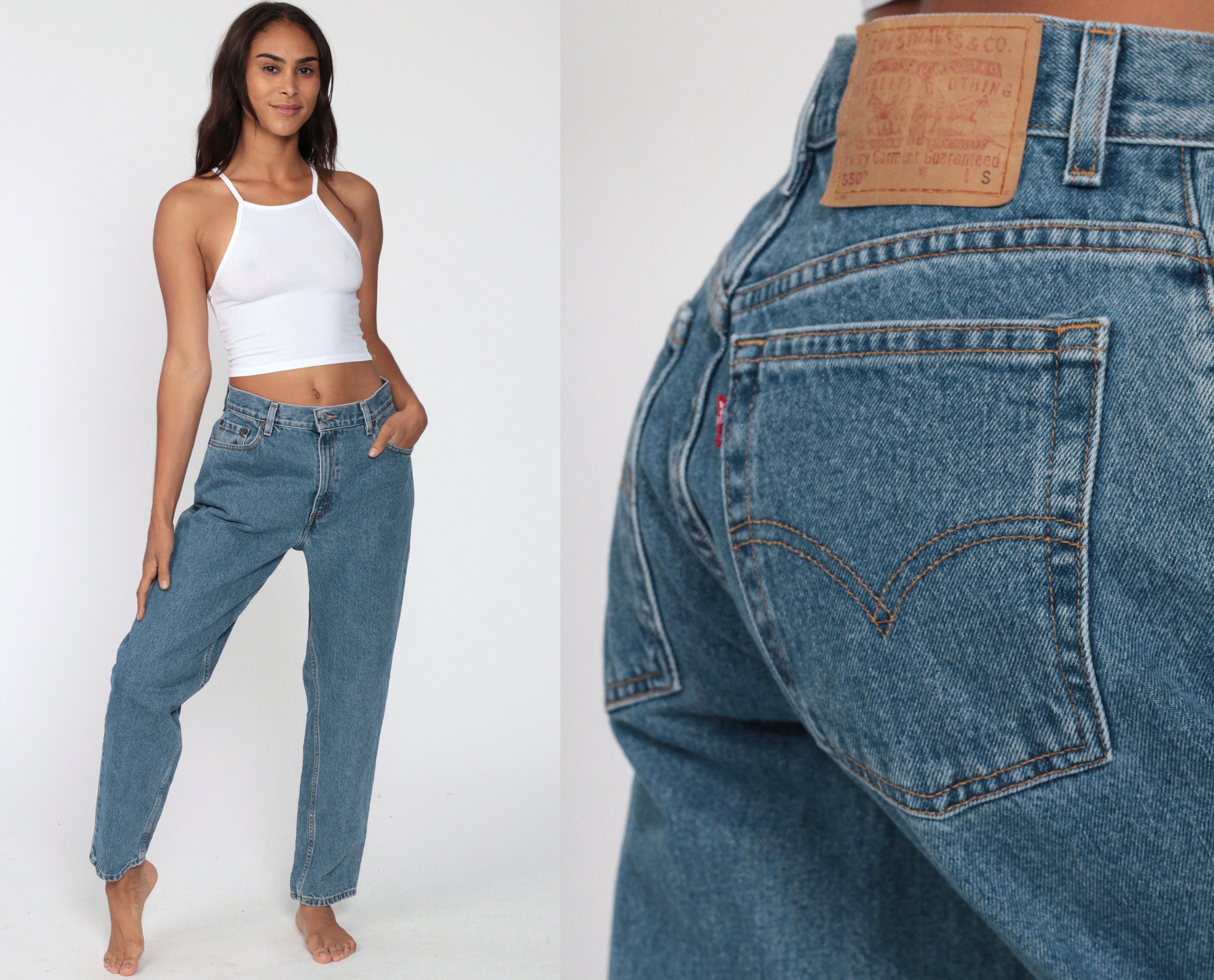 Levis 550 Jeans 80s Levis Mom Jeans High Waisted Levi Jeans 90s Jeans Denim Pants 550 Vintage