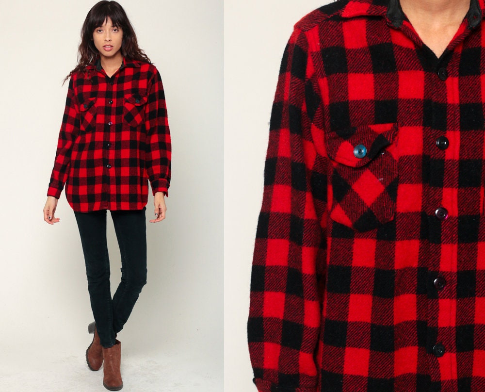red and black lumberjack jacket mens