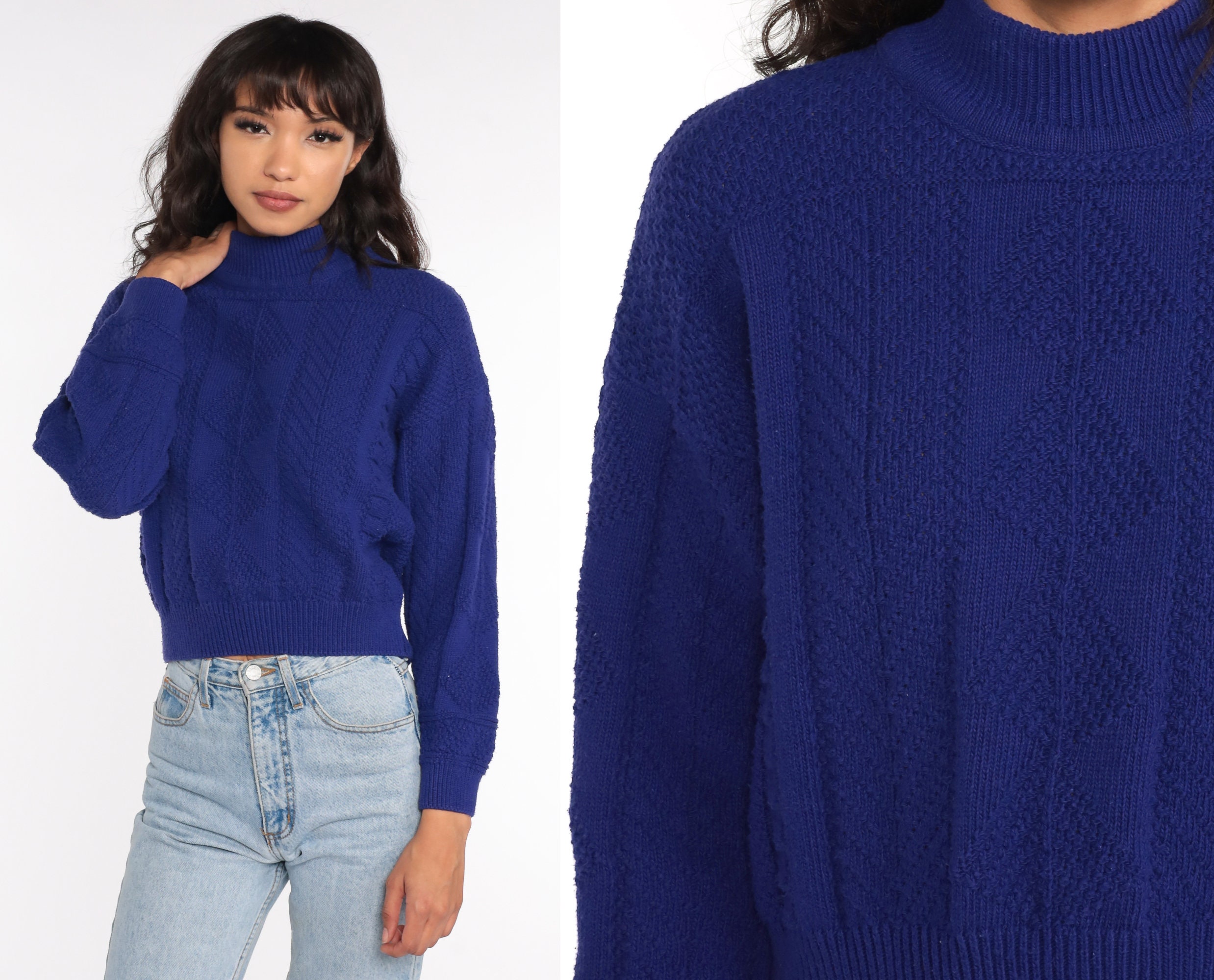 80s sweater tied around neck