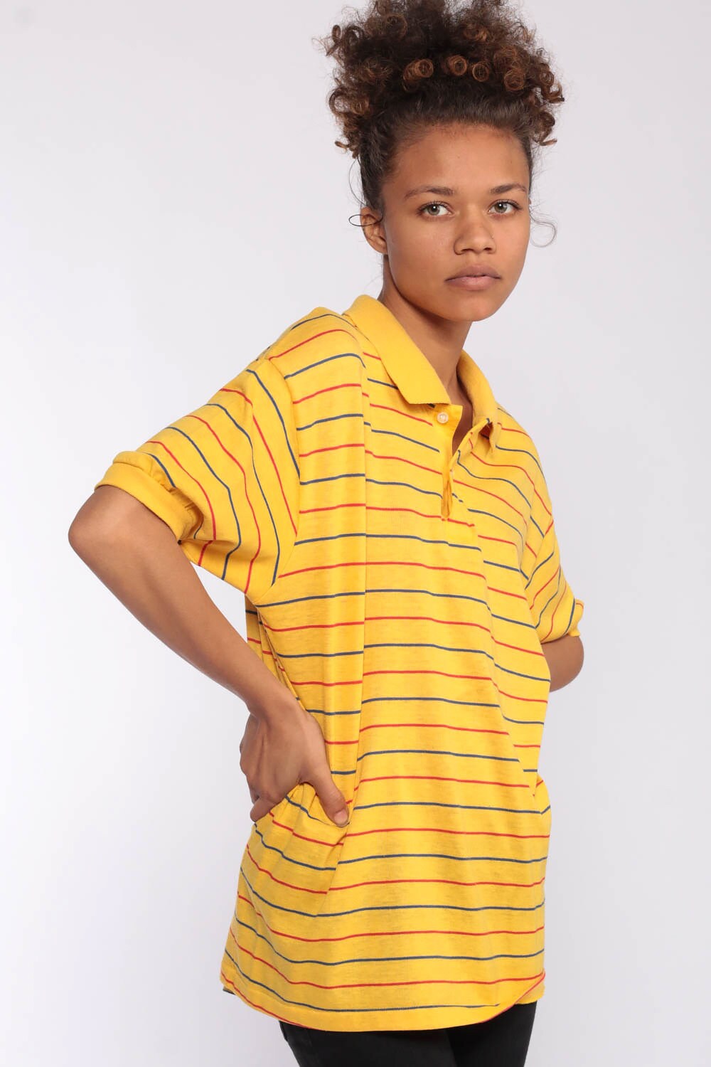 yellow and red button up shirt yellow and red button up shirt