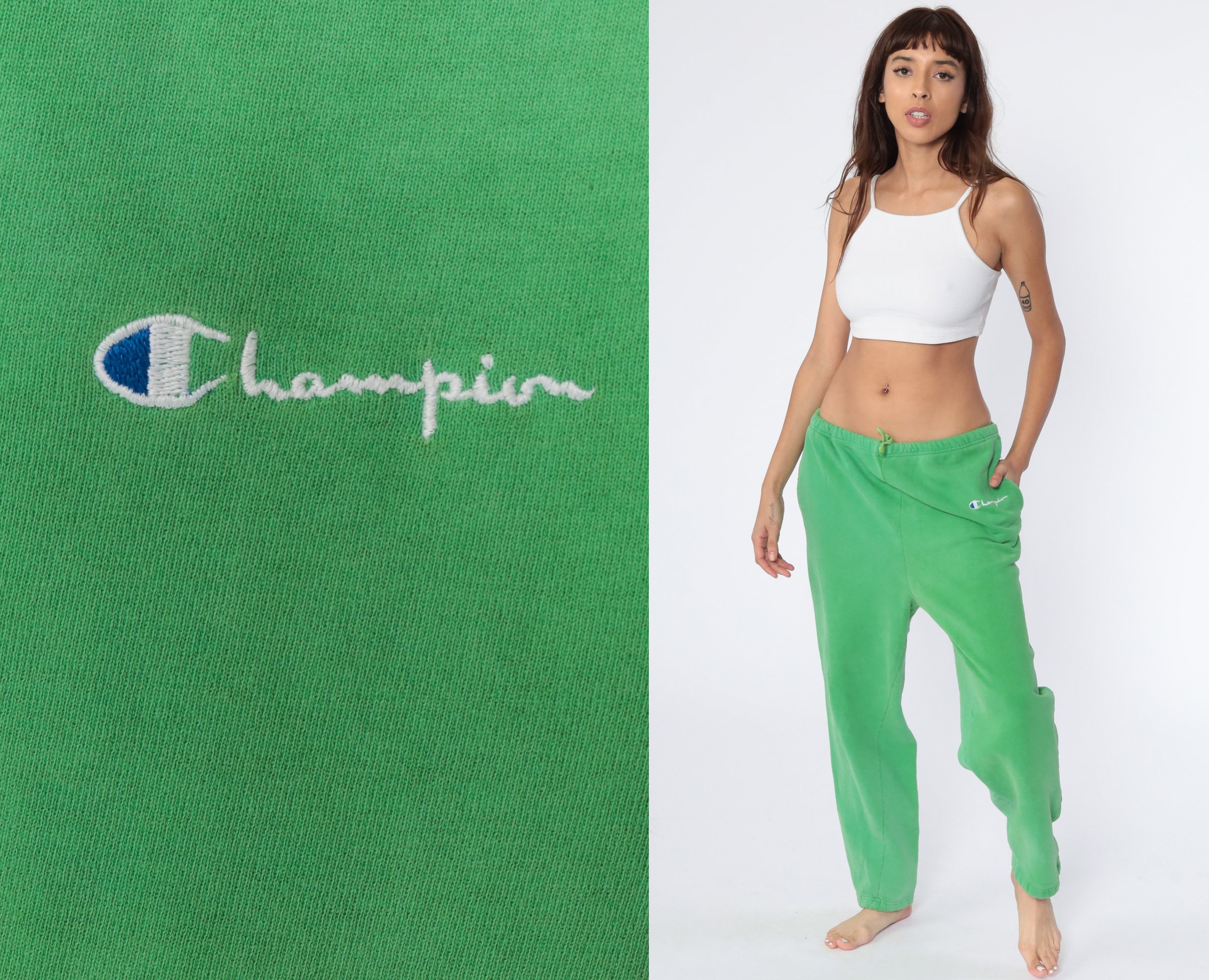 green champion jogging suit