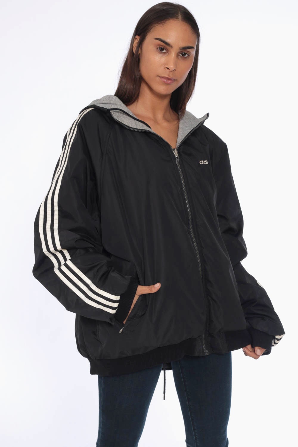 adidas women's jacket hoodie