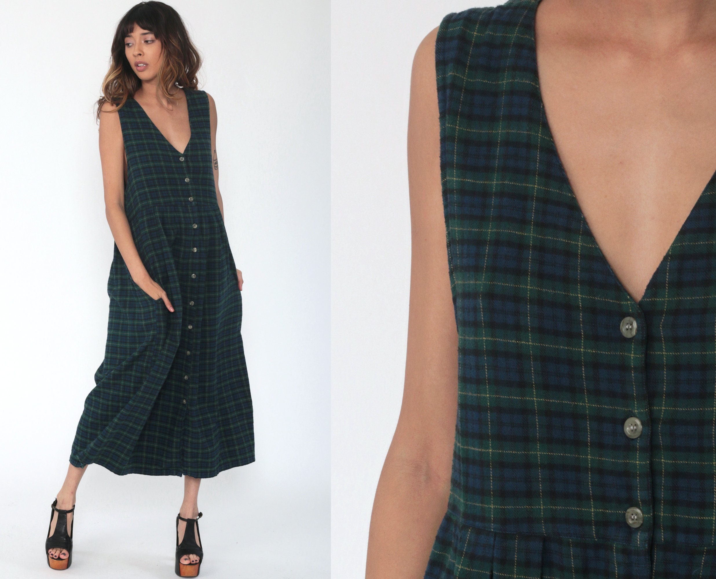 button up jumper dress