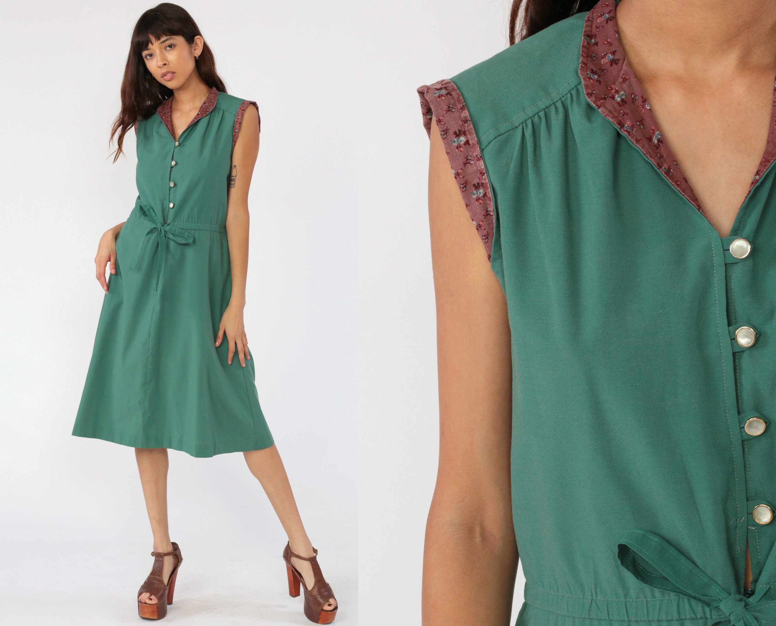 shirtwaist midi dress