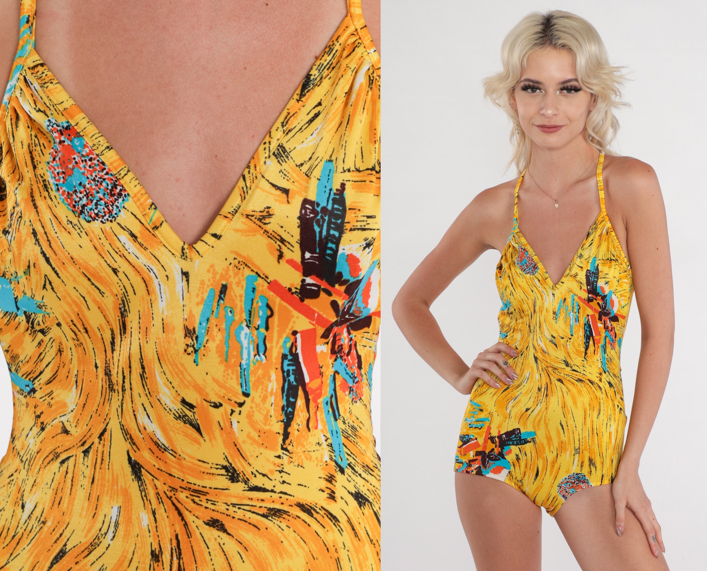 LHYDAOOQ Vintage One Piece Swimsuit for Girs