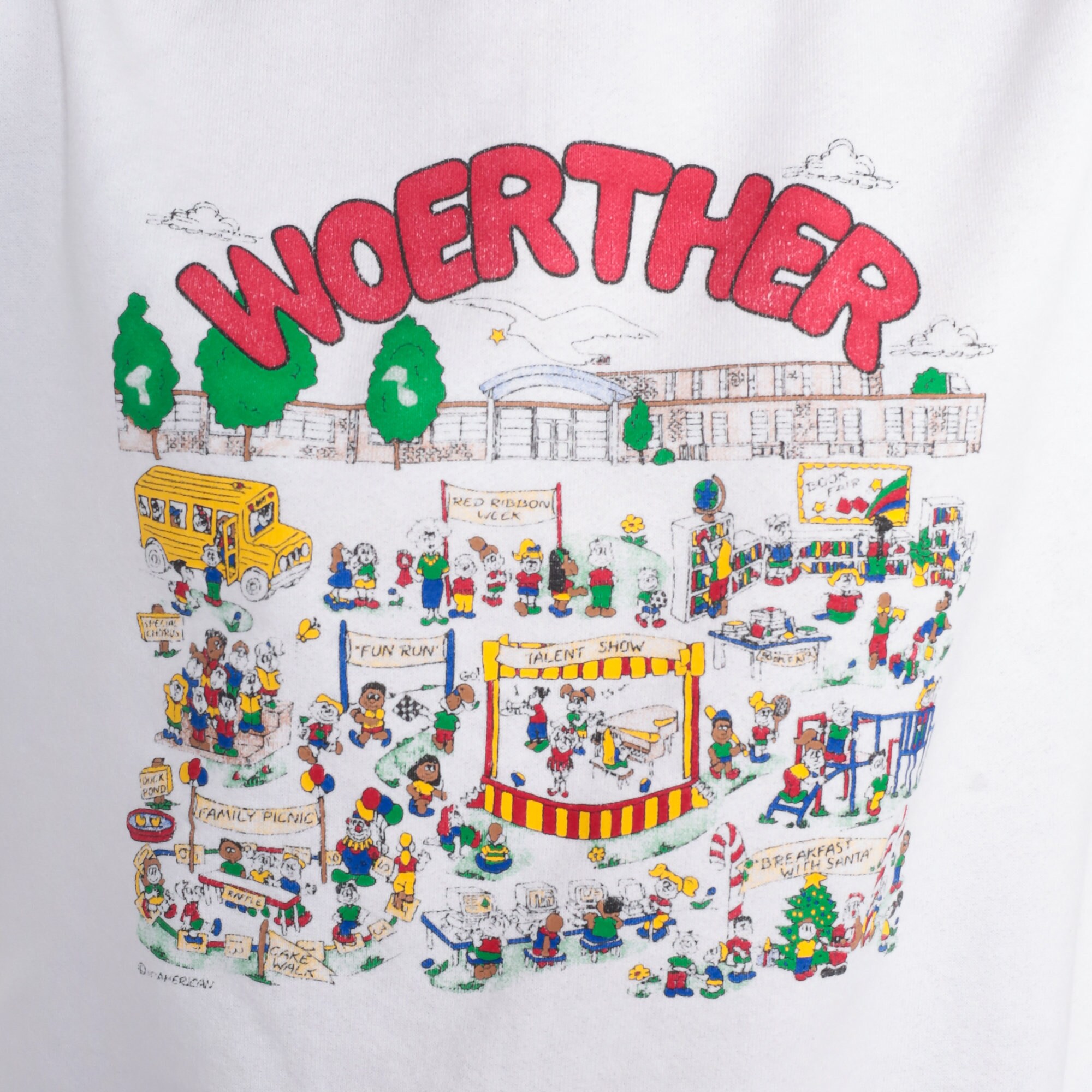 Woerther Elementary School Sweatshirt 80s Ballwin Missouri Shirt
