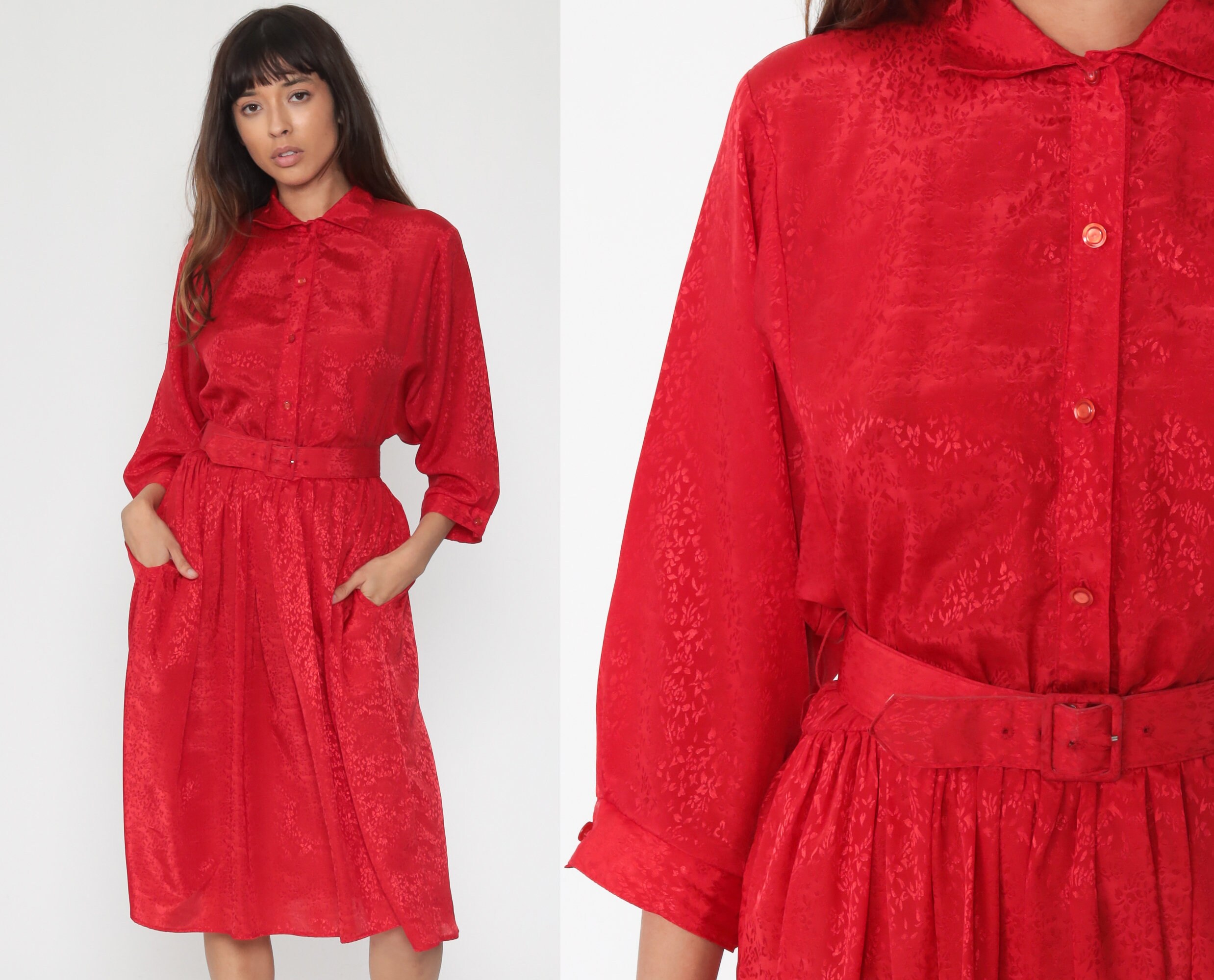 shirtwaist midi dress